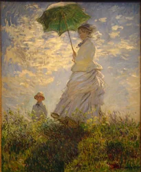 Frau mit Sonnenschirm